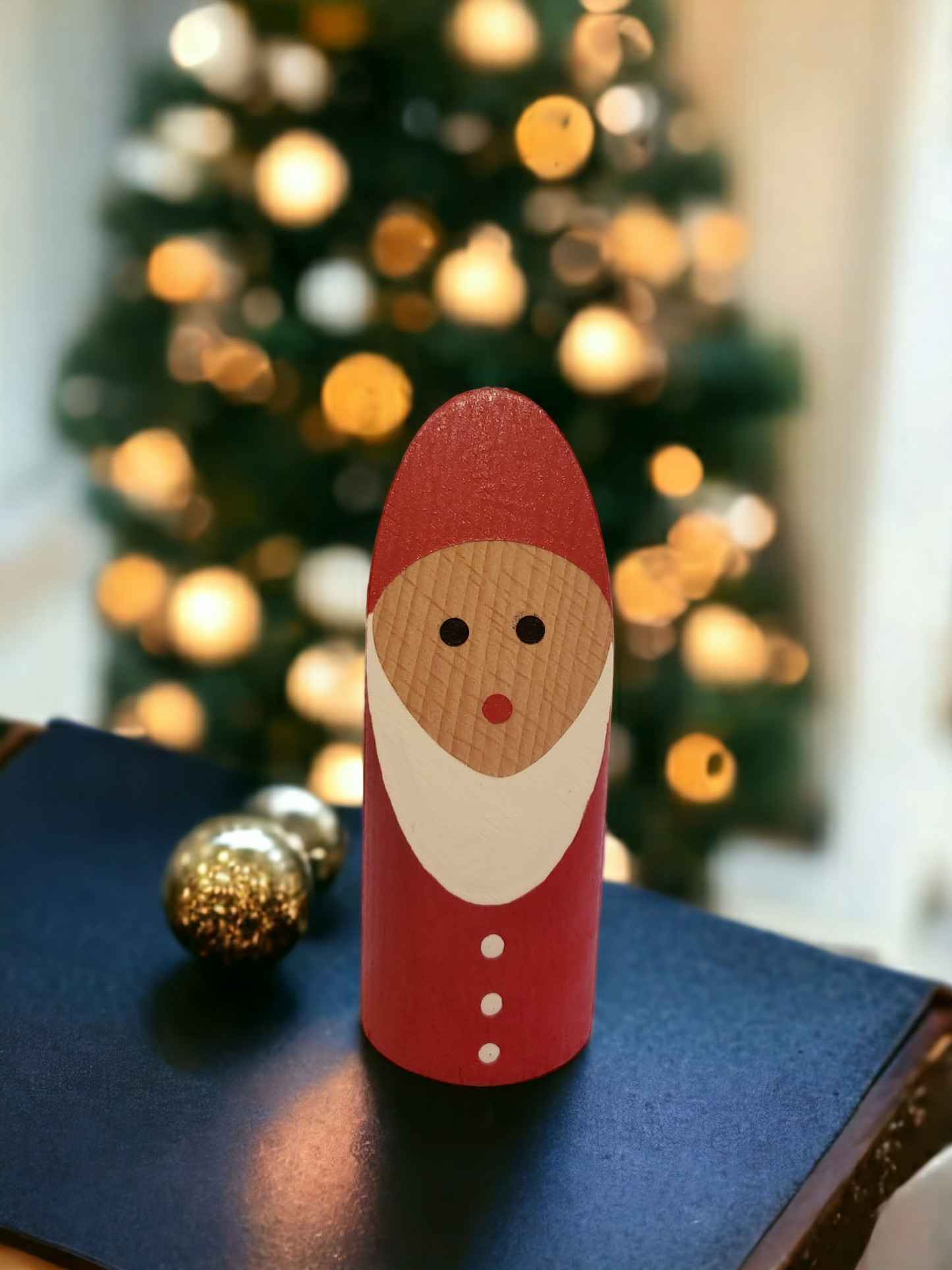 Little wooden Santa Claus